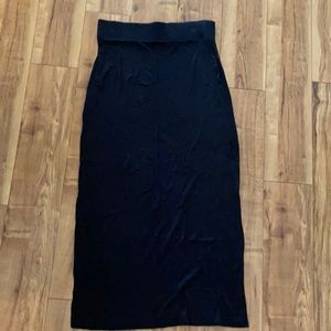 Women’s ANA maxi skirt black size medium. Slit on both sides.